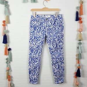 Vineyard Vines Nautical Zebra Print Denim Jeans